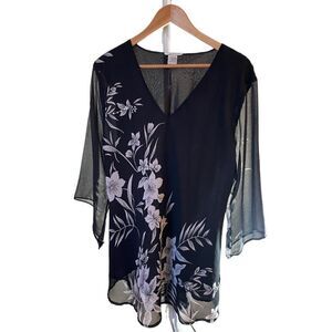 Beautiful Plus Size Tunic Blouse, Size 2X